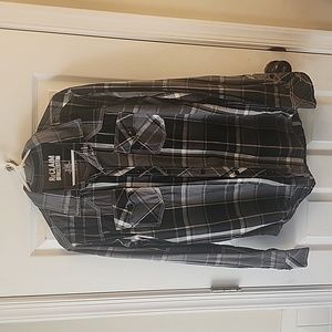 Buckle Reclaim large black long sleeve button up.